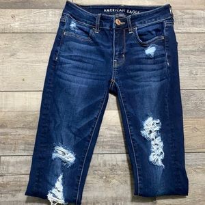 AE distressed skinny jean